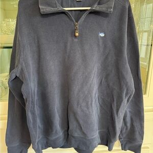 Southern Tide Men's Dark Blue Zip-Up Sweater